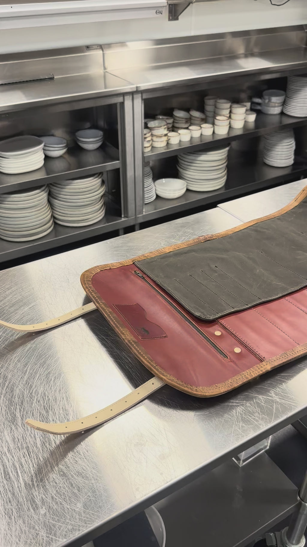 Video of the Heritage Roll laid out n kitchen counter